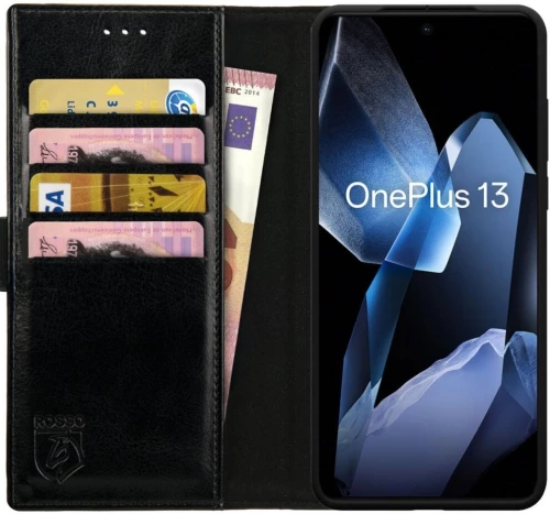 Θήκη OnePlus 13 Rosso Element PU Πορτοφόλι - Black (8719246462993)