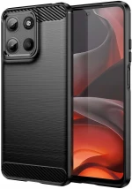Θήκη Motorola Moto G15 / G15 Power Spacecase Carbon Σιλικόνης - Black (5905719117832)