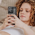 Θήκη Motorola Moto G15 / G15 Power Spacecase Carbon Σιλικόνης - Black (5905719117832)