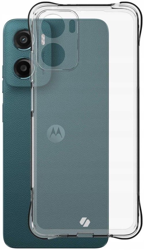 Θήκη Motorola Moto G05 / E15 Spacecase Anti-Shock Διάφανη Σιλικόνης 1mm - Clear (5905719117801)