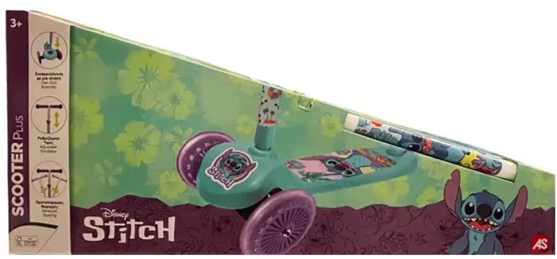 SCOOTER PLUS STITCH ΜΕ ΛΑΜΠΑΔΑ (#5004-50274)