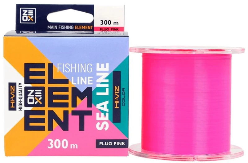 Zeox Nylon Line Hi-Viz Element Sea 300m Fluo Pink - 0.330mm 0.330mm