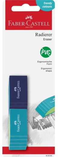 Δίχρωμη Γόμα Faber Castell 183060