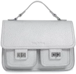 Τσάντα χειρός  KX2422 - Ασημί Bag to Bag