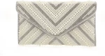 Τσάντα φάκελος clutch MD2433 - Ασημί Bag to Bag