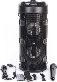 CMiK Φορητό Ηχείο Bluetooth με ενσύρματο μικρόφωνο και λειτουργία καραόκε Μαύρο MK-8896