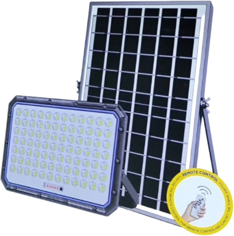 Jortan Στεγανός Ηλιακός Προβολέας LED 2000W IP66 με Τηλεχειριστήριο