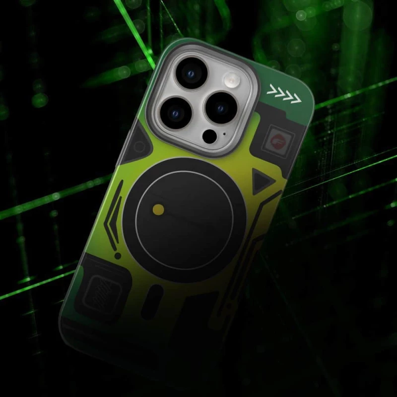FORCELL F-PROTECT Θήκη πλάτης Military με MagSafe για iPhone 16 Pro Max cyber green