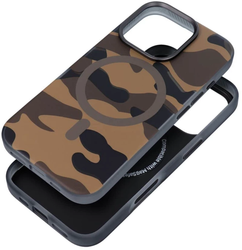 FORCELL F-PROTECT Θήκη πλάτης Military με MagSafe για iPhone 16 desert camo