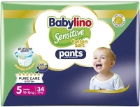 BABYLINO Pants Cotton Soft Nο5 10-16kg 34 Τεμάχια Economy Pack