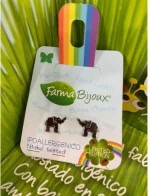 FARMA BIJOUX Σκουλαρίκια Υποαλλεργικά Χωρίς Νικέλιο Ελεφαντάκια L202