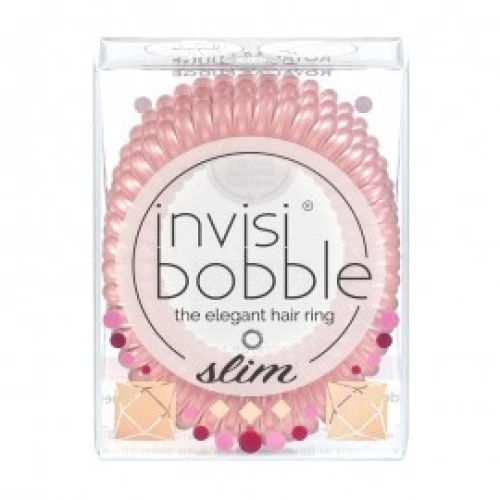 Invisibobble British Royal Slim Royal As Fudge Λαστιχάκια Μαλλιών 3 Τεμάχια