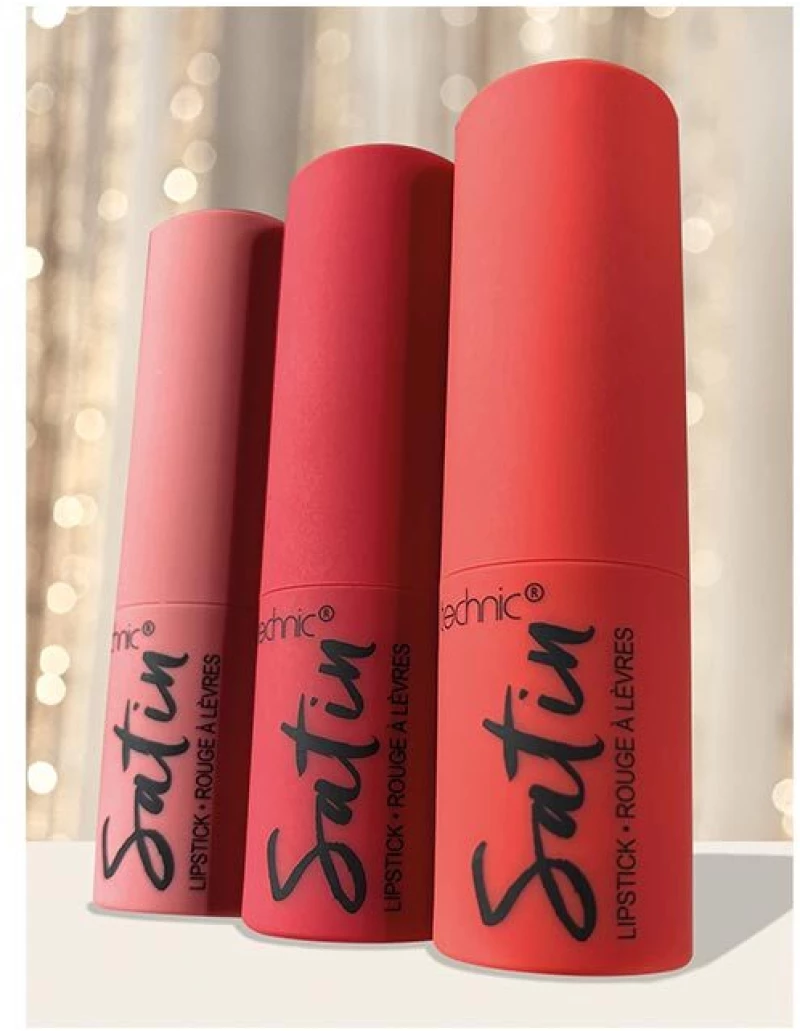 TECHNIC Satin Lipstick Set - Κραγιον Σε 3 Διαφορετικές Αποχρώσεις