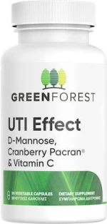 GREEN FOREST UTI Effect D-Mannose, Cranberry Pacran & Vitamin C 30 Κάψουλες