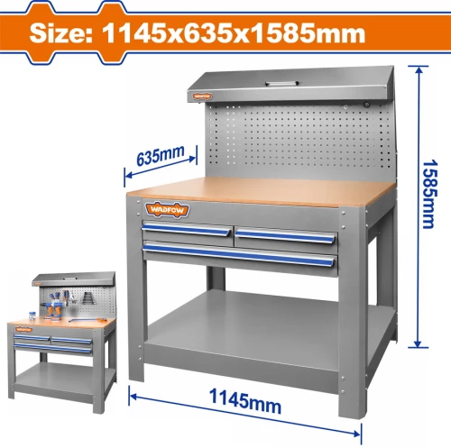 Πάγκος εργασίας με συρτάρια 1145X635X1585mm WCS5A05 WADFOW