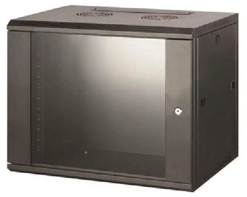 Rack επίτοιχο μονό ανθρακί 6U οικονομικό SMC5406 Π54/Β45/Υ37 Top 04.022.0177