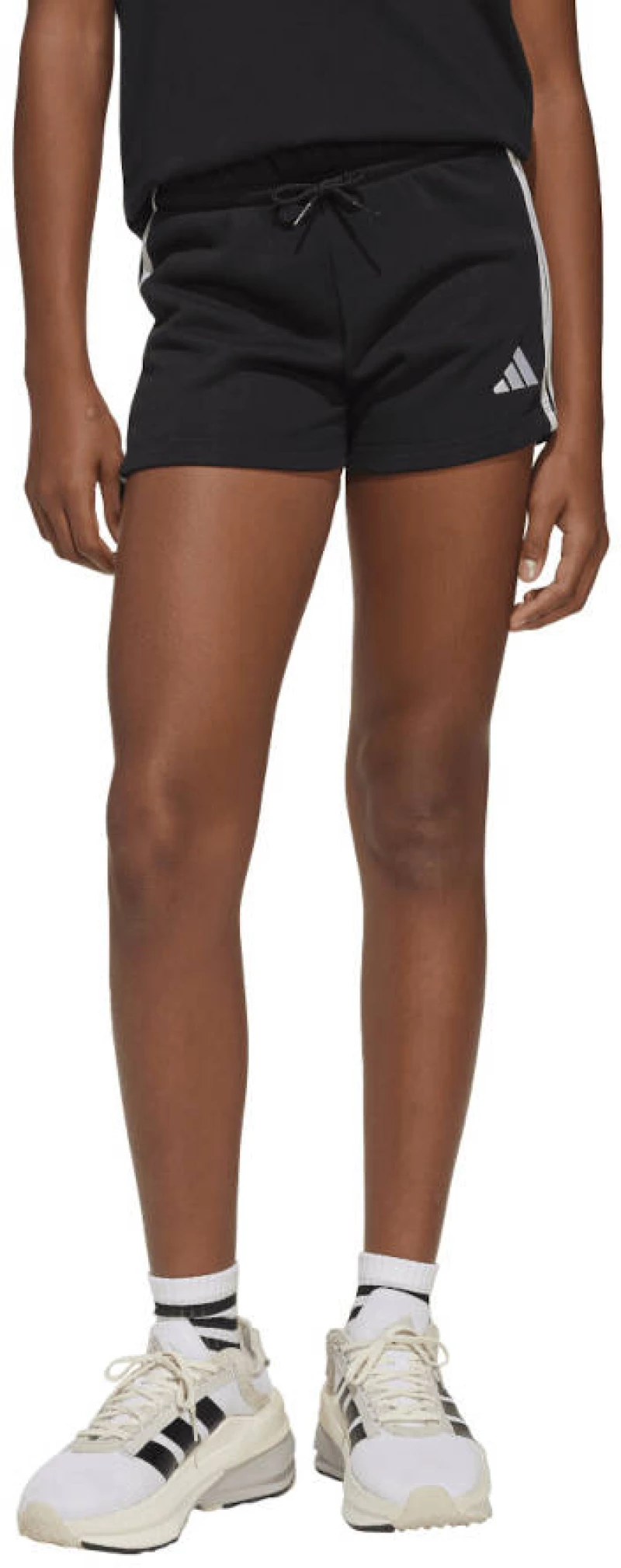 Σορτς Για Κορίτσια Adidas Essentials 3-Stripes Shorts Black / White  Μαύρο Λευκό