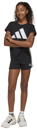 Σορτς Για Κορίτσια Adidas Essentials 3-Stripes Shorts Black / White  Μαύρο Λευκό