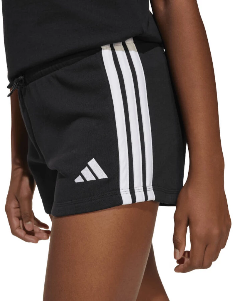Σορτς Για Κορίτσια Adidas Essentials 3-Stripes Shorts Black / White  Μαύρο Λευκό