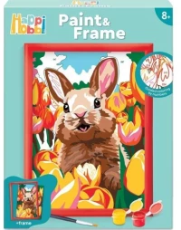 HAPPIHOBBI PAINT AND FRAME CHEERFUL BUNNY- 1038-41027