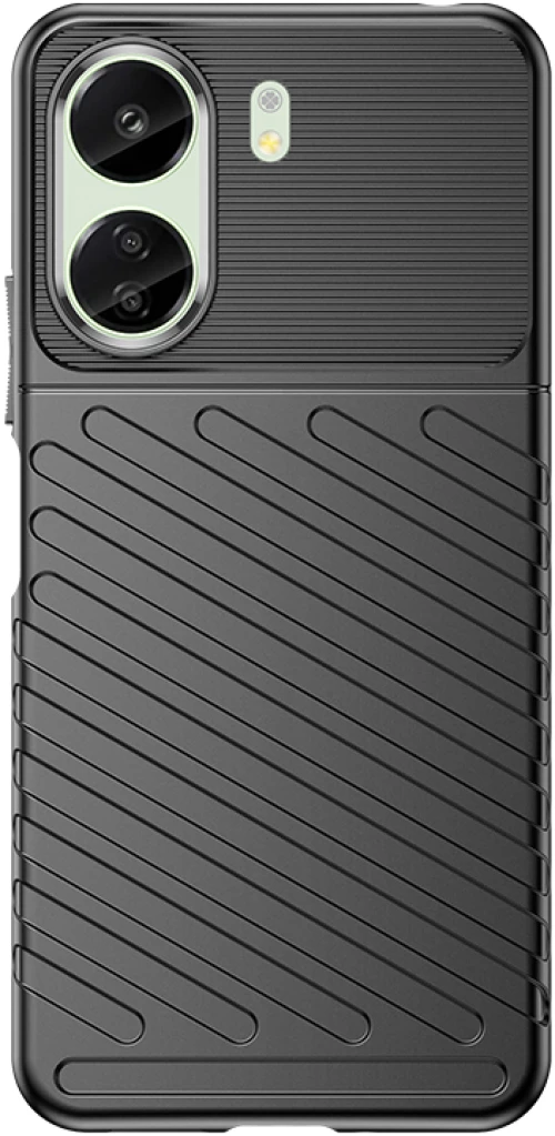 Thunder Case armored case for Xiaomi Redmi 13c - black