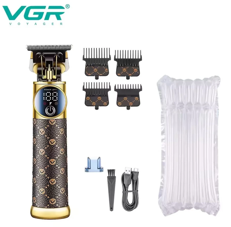 VGR V-942 Επαγγελματική Επαναφορτιζόμενη Κουρευτική Μηχανή Καφέ