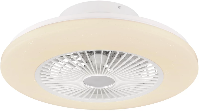 ceiling fan metal white, LED - 03628