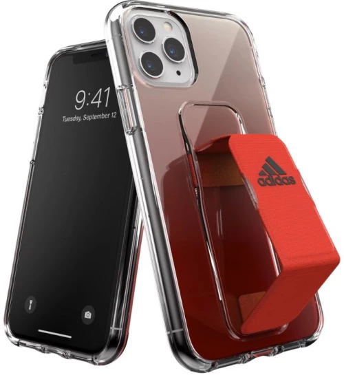 Adidas Θήκη SP Clear με Λαβή Grip - Stand για iPhone 11 Pro Red
