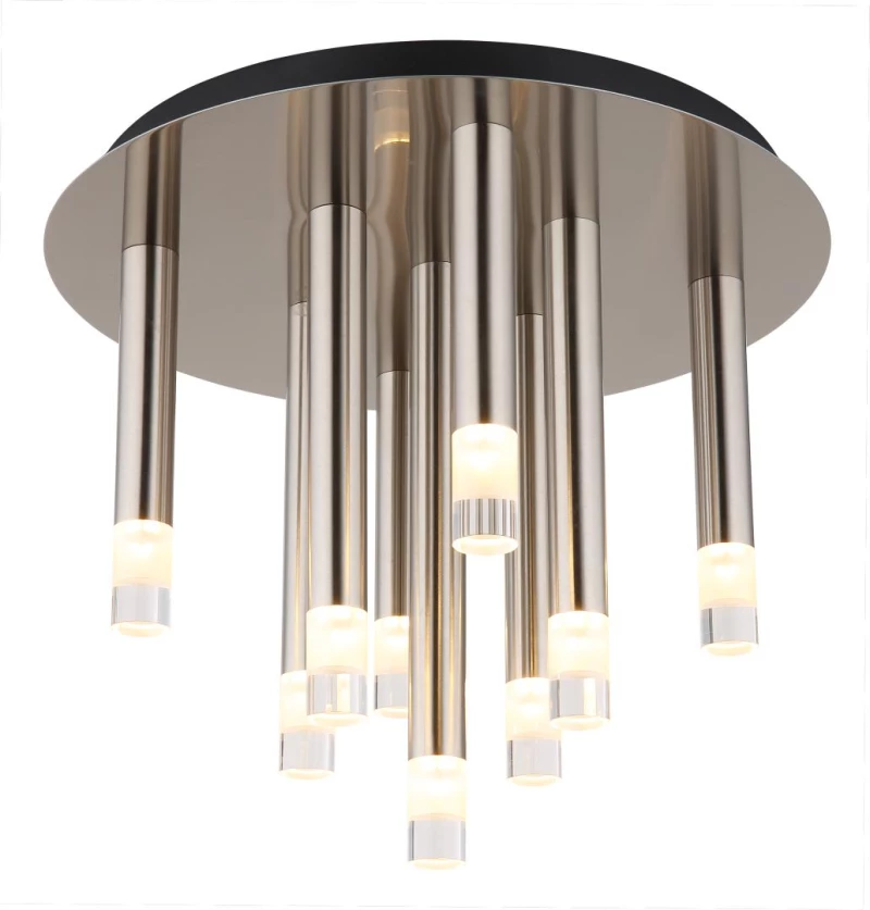 ceiling light metal nickel matt, 9x G9 LED - 15629N-9D