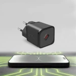 SBS TETRGAN1C20K 20W GaN USB-C Wall Charger with Power Delivery - Black