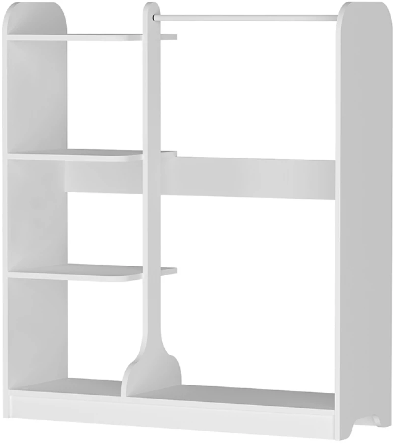 Έπιπλο εισόδου Rozesme Megapap χρώμα λευκό 120x40x135εκ.