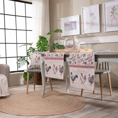 Πασχαλινή Τραβέρσα Rooster  της Teoran pa_διάσταση: τραβέρσα-rooster-45x140cm