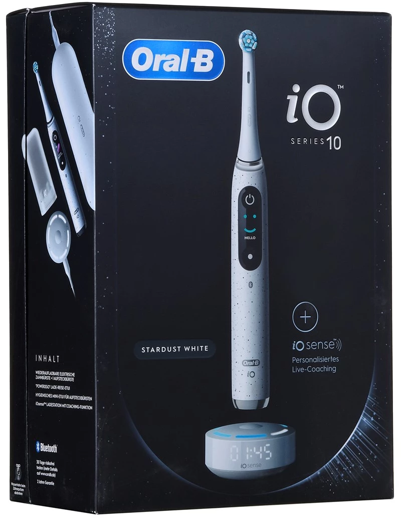 ORAL-B iO Series 10 Stardust White Electric toothbrush + iO Sense charger White