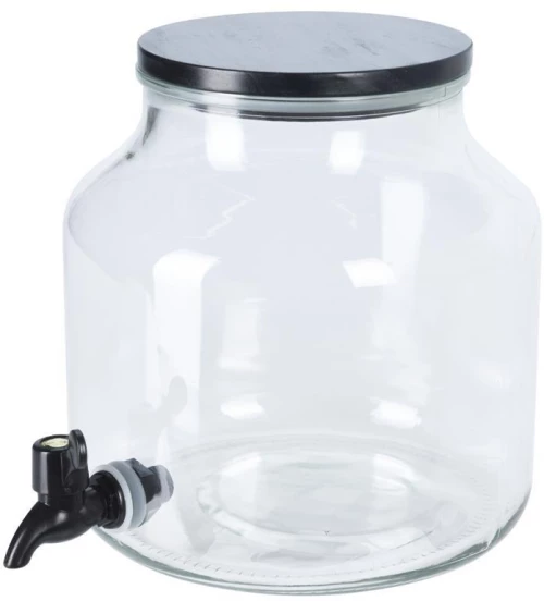 Γυάλινο δοχείο με βρυσάκι 5,2l.