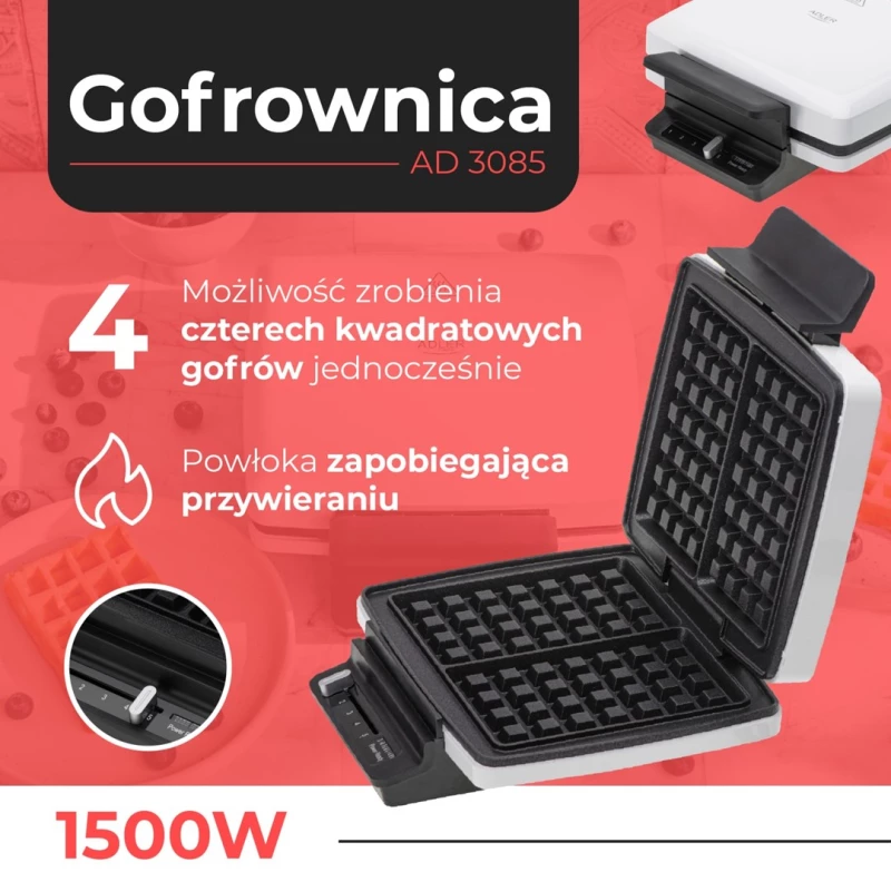 Waffle maker ADLER AD 3085