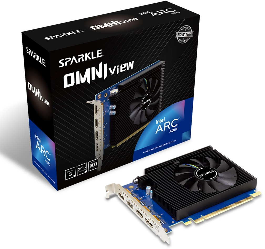 SPARKLE Intel Arc A310 Omni View 4GB graphics card