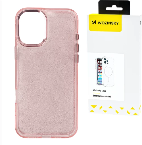 Wozinsky Glitter Case for Samsung Galaxy S25 Ultra - Pink with Glitter