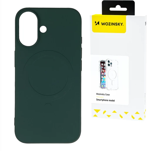Wozinsky Liquid Silicone Case MagSafe for Samsung Galaxy S24 FE - Green