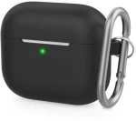 Θήκη Σιλικόνης AhaStyle PT148 Apple AirPods 3 Premium με Γάντζο Μαύρο