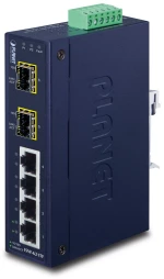PLANET ISW-621TF network switch Unmanaged L2 Fast Ethernet (10/100) Blue