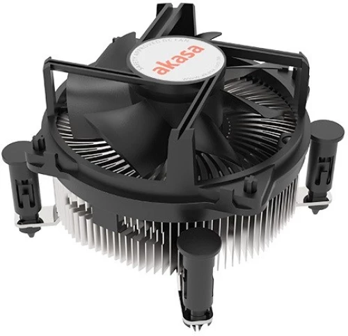 Akasa AK-CC6606BP01 computer cooling system Processor Heatsink/Radiatior 9 cm Aluminium, Black 1 pc(s)