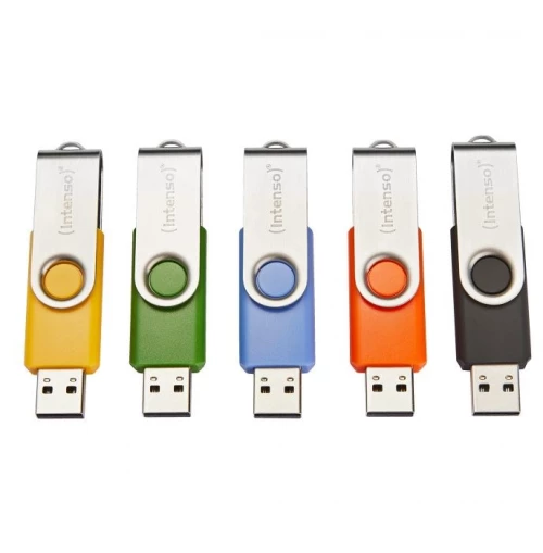 Intenso Basic Line USB flash drive 8 GB USB Type-A 2.0 Black, Blue, Green, Orange, Yellow