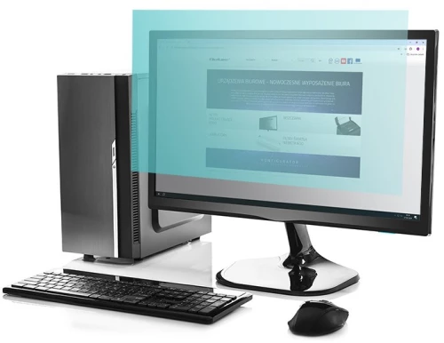 Qoltec 51049 Anti Blue Light Filter 27" | 16:9 | Eye protection | Anti Glare