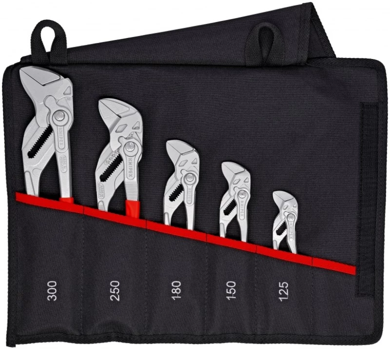 KNIPEX set of 5 pliers-wrenches 125/150/180/250/300mm