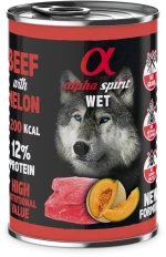 ALPHA SPIRIT WET Ternera con mel n - comida h meda para perros - 400g