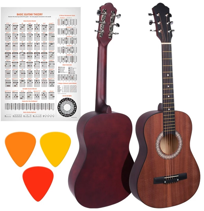 NN AG 34 1/2 ACOUSTIC GUITAR FOR LEARNING TO PLAY MATTE
