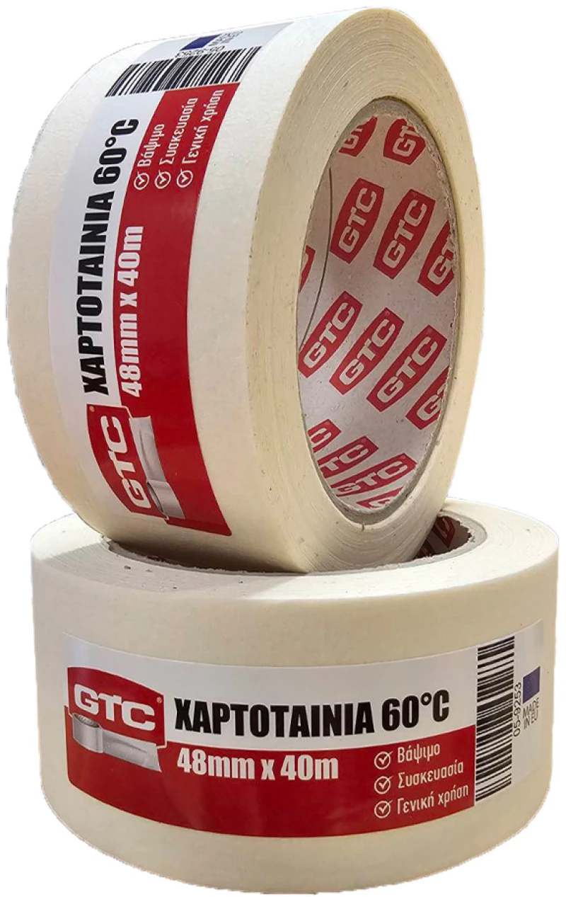 GTC ΧΑΡΤΟΤΑΙΝΙΑ ΛΕΥΚΗ 48mm*40m