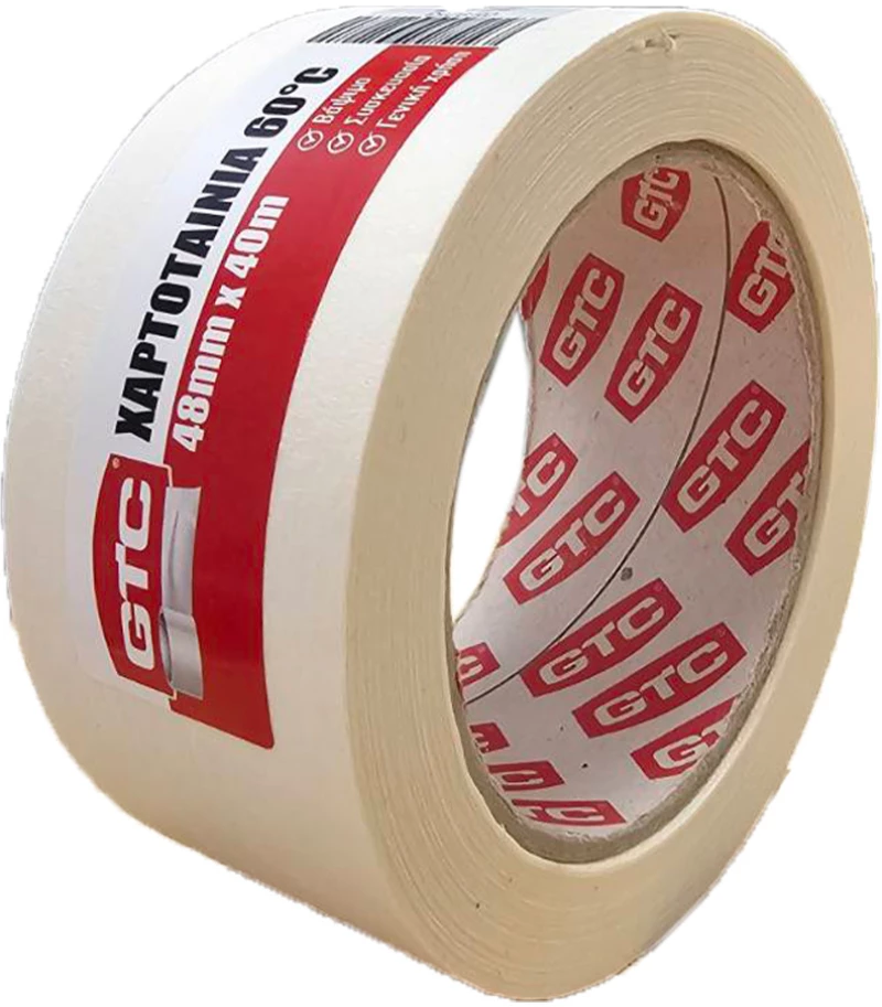 GTC ΧΑΡΤΟΤΑΙΝΙΑ ΛΕΥΚΗ 48mm*40m