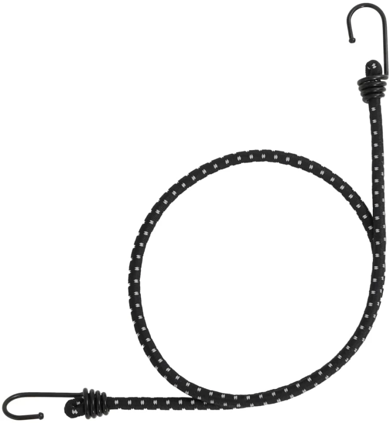 vidaXL Κορδόνια Ελαστικά Bungee με Γάντζο/Ανακλ. Ταινίες 50 τεμ 100 εκ