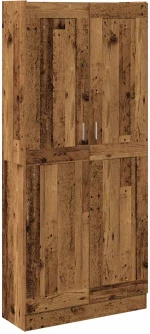 vidaXL Ντουλάπι Όψη Παλαιού Ξύλου 82,5x30,5x185 εκ. Επεξεργασμένο Ξύλο